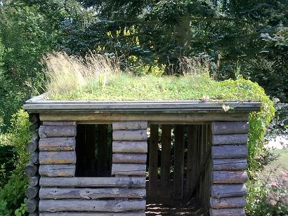 Gartenhaus Dachbegruenung